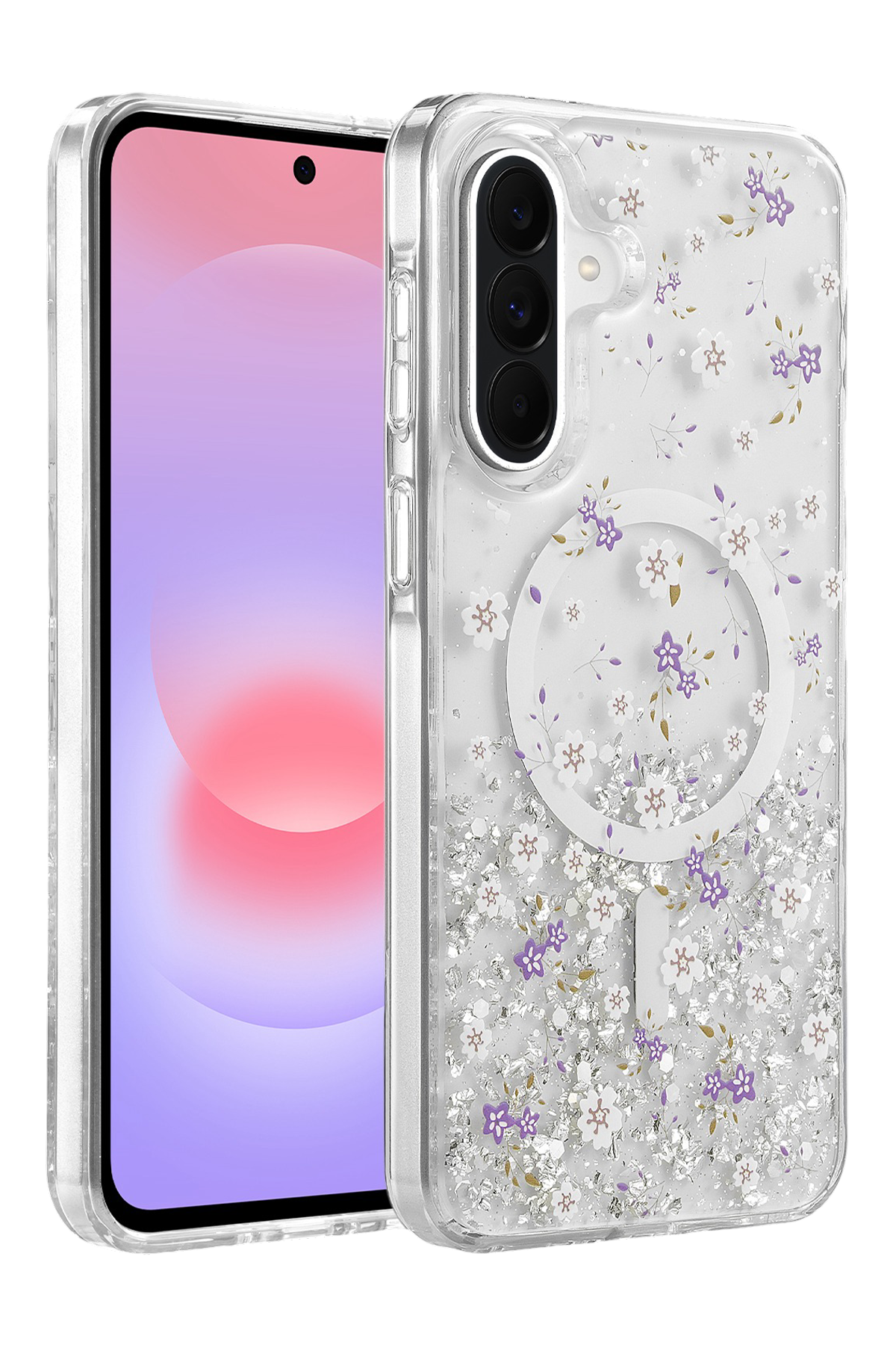 Onegif Samsung Galaxy A56 Misk Simli Magsafe Kapak - Desen 2
