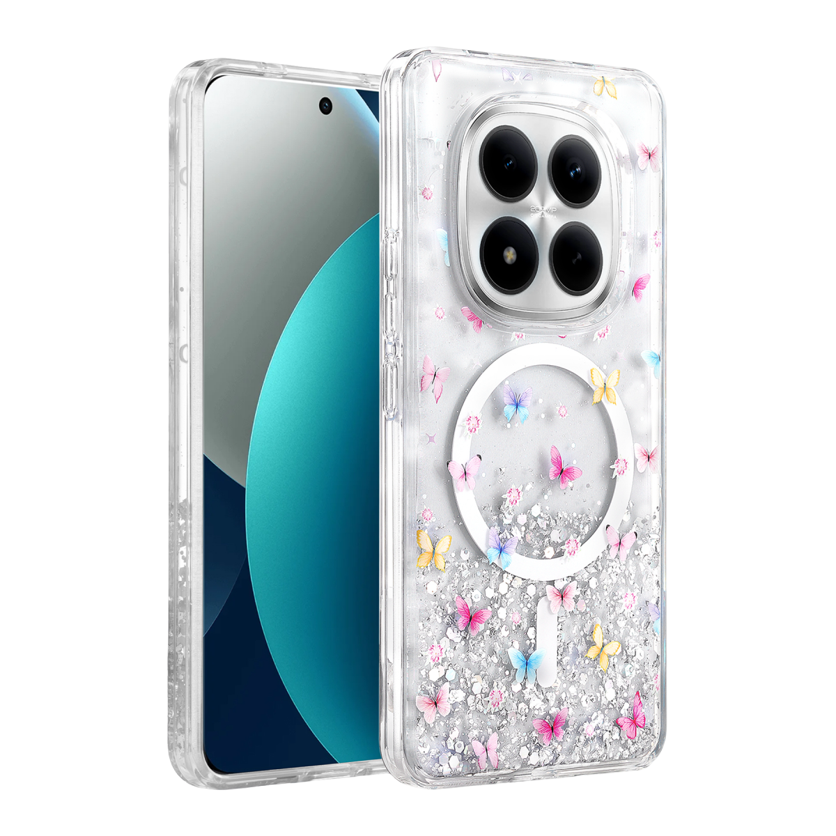 Onegif Xiaomi Redmi Note 15 Pro Plus 5G Misk Simli Magsafe Kapak - Desen 4