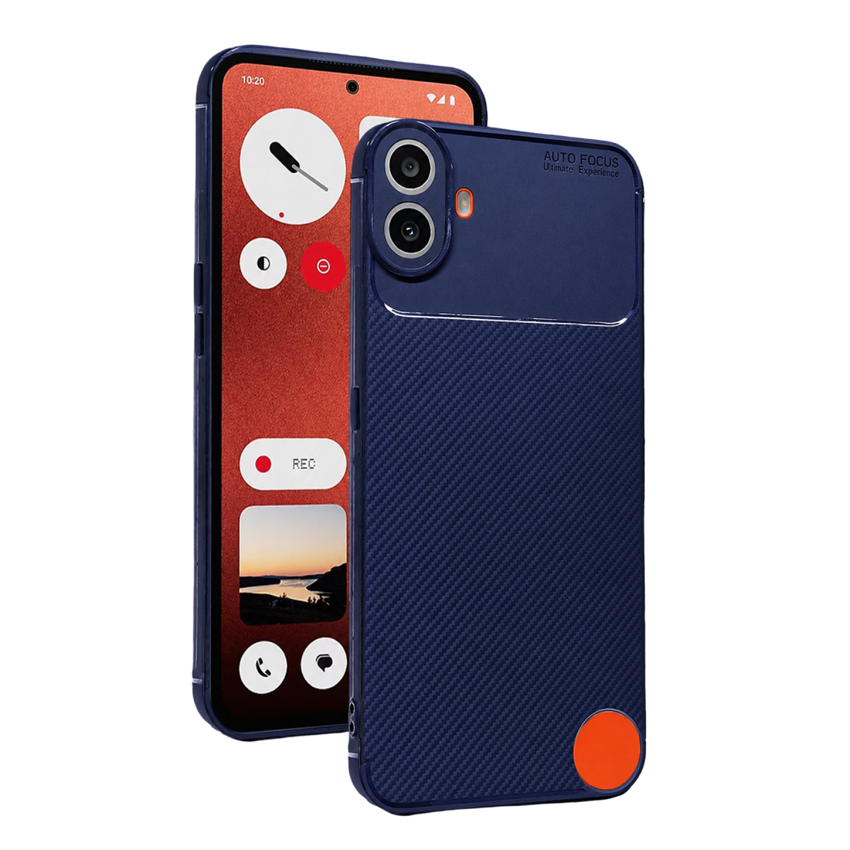 Newface Nothing Phone Nothing CMF Phone 1 Auto Focus Karbon Kapak - Lacivert — görsel 9