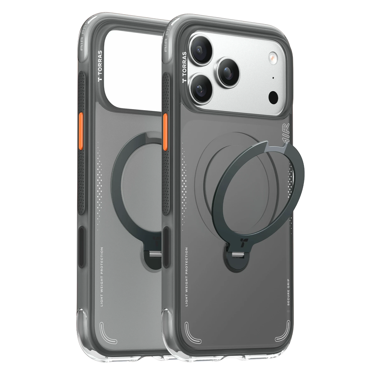 Torras Apple iPhone 18 Pro Max Ostand Q3 Air Standlı Magsafe Kapak - Siyah
