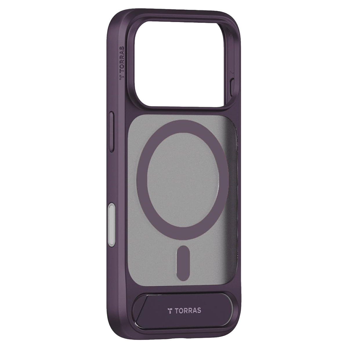 Torras Apple iPhone 18 Pro Max Ostand L1 Standlı Magsafe Kapak - Bordo