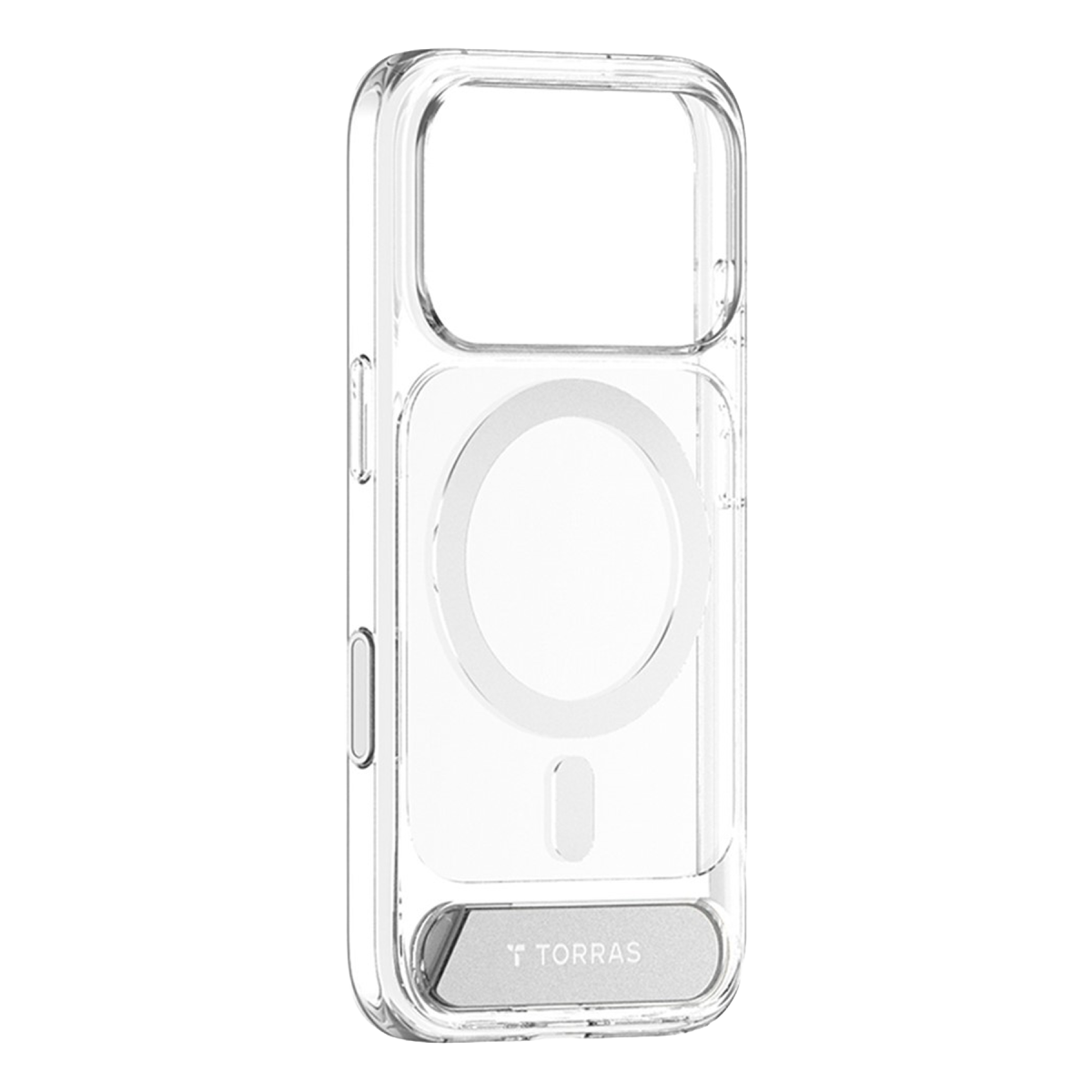 Torras Apple iPhone 18 Pro Max Ostand L1 Standlı Magsafe Kapak - Şeffaf