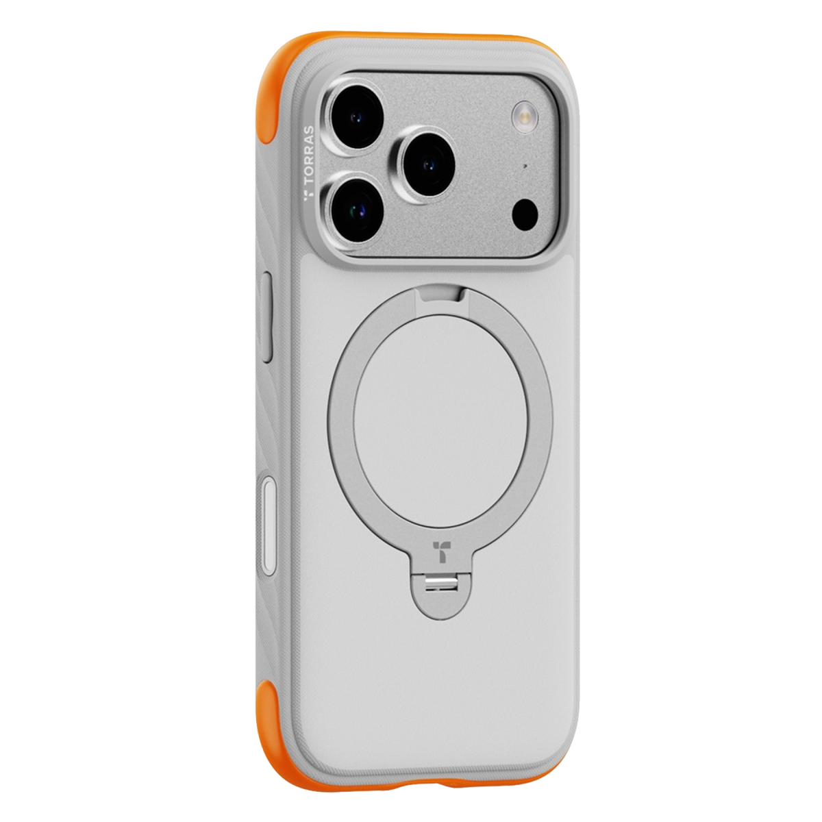 Torras Apple iPhone 18 Pro Ostand Q3 Rugg Standlı Magsafe Kapak - Beyaz