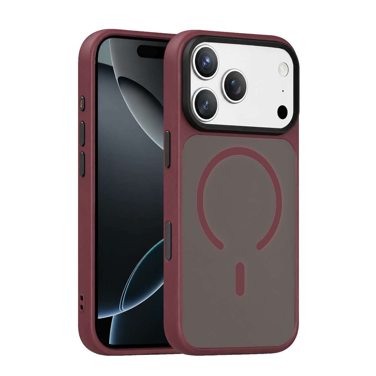 Joko Apple iPhone 18 Pro Max Megane Magsafe Kapak - Bordo