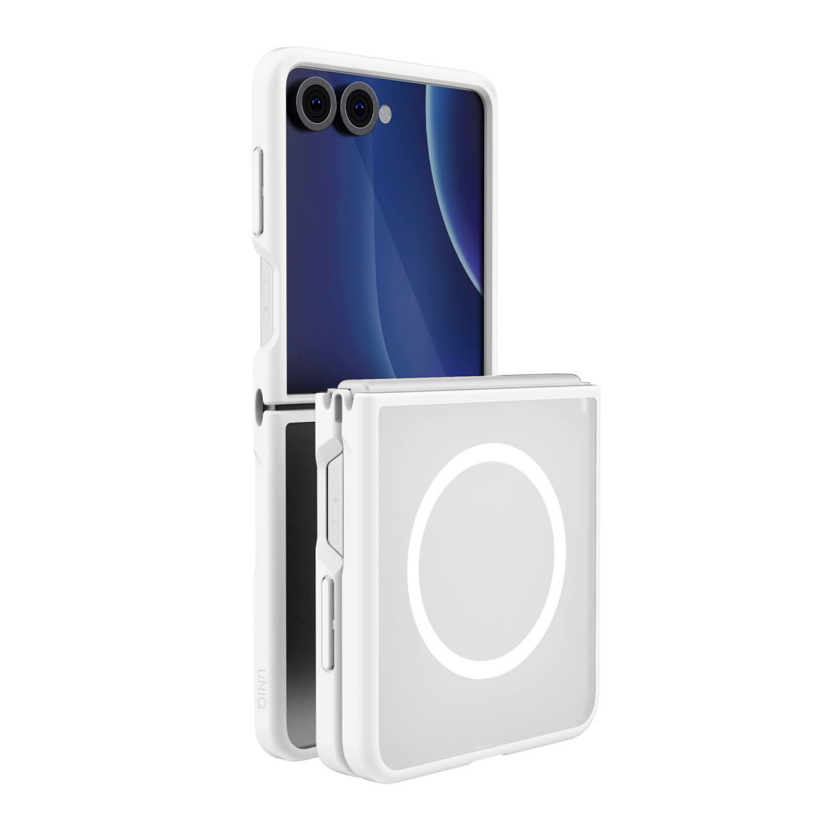 Uniq Samsung Galaxy Z Flip 8 Veren Magsafe Kapak - Beyaz
