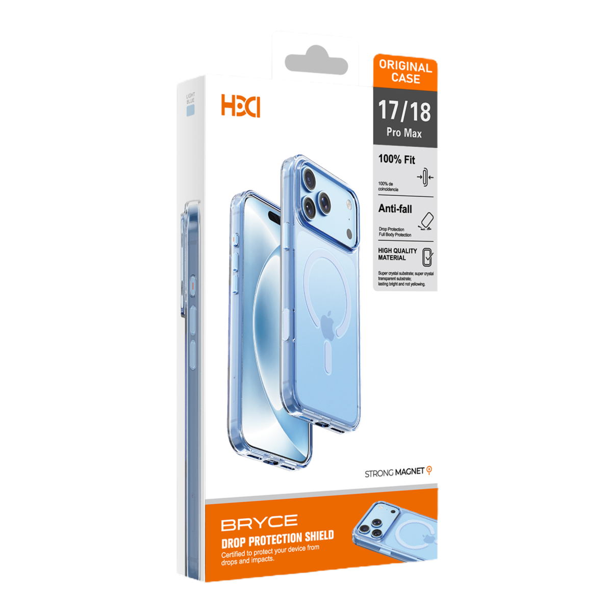 HDD Apple iPhone 18 Pro Max HBC-365 Atlas Magsafe Kapak - Açık Mavi