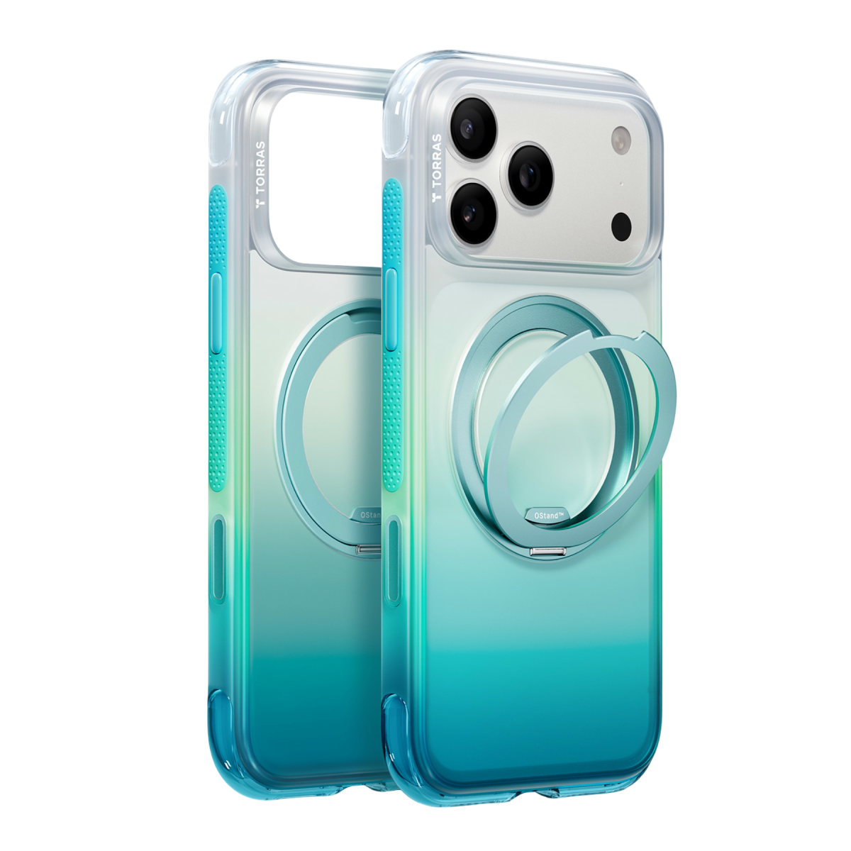 Torras Apple iPhone 18 Pro O3 Air Gradient Standlı Magsafe Kapak - Alaska Aurora
