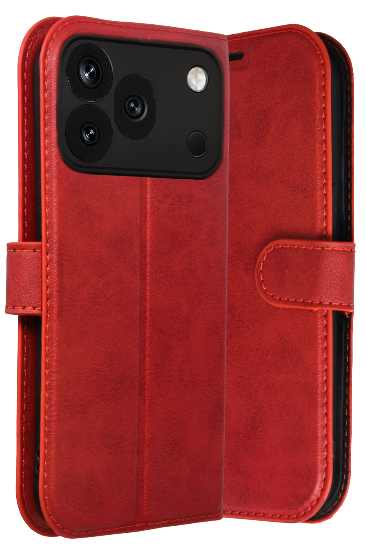Newface Huawei Honor 600 Pro Trend S Plus Kapaklı Kılıf - Kırmızı