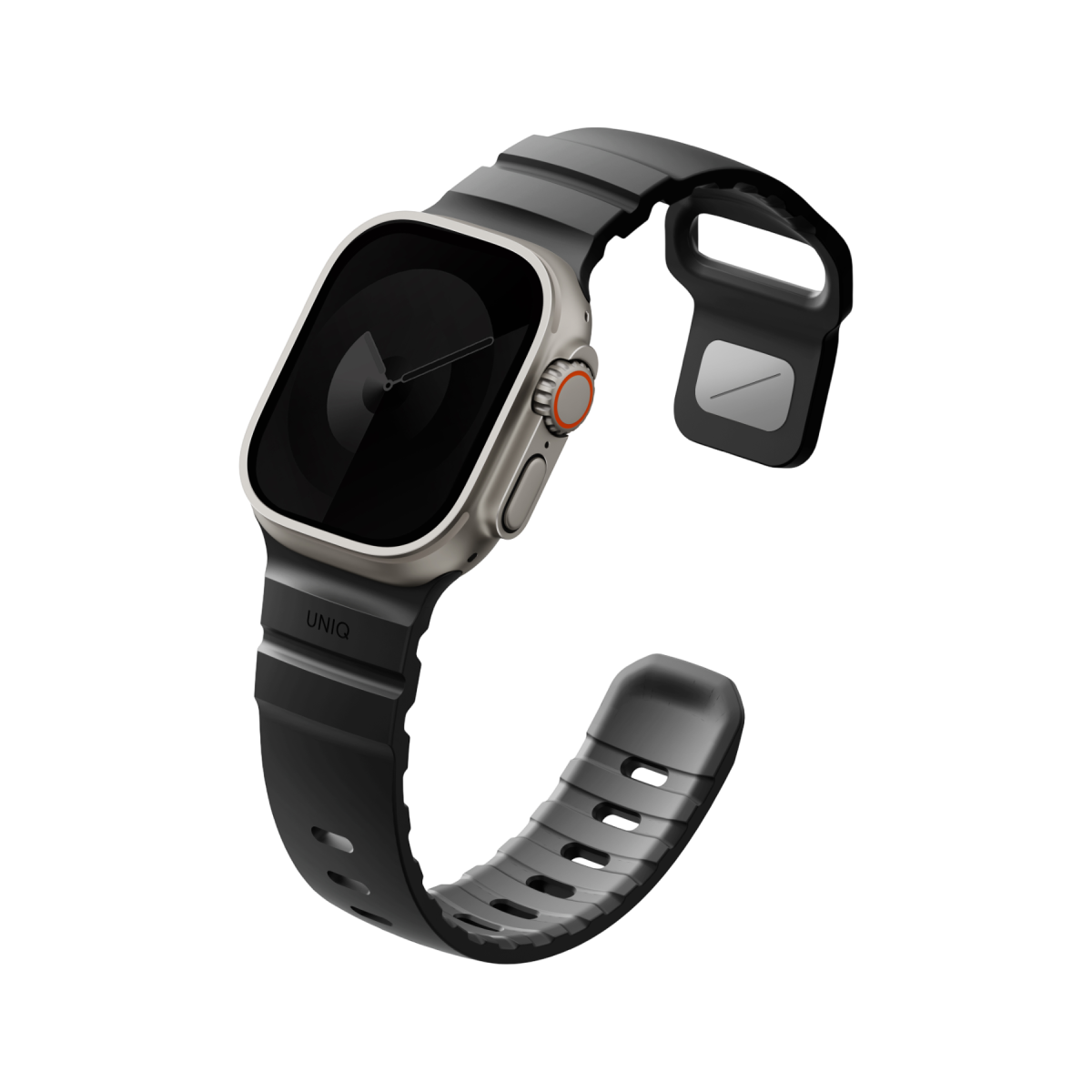 Uniq Apple Watch Ultra 49mm Alton Silikon Kordon - Siyah