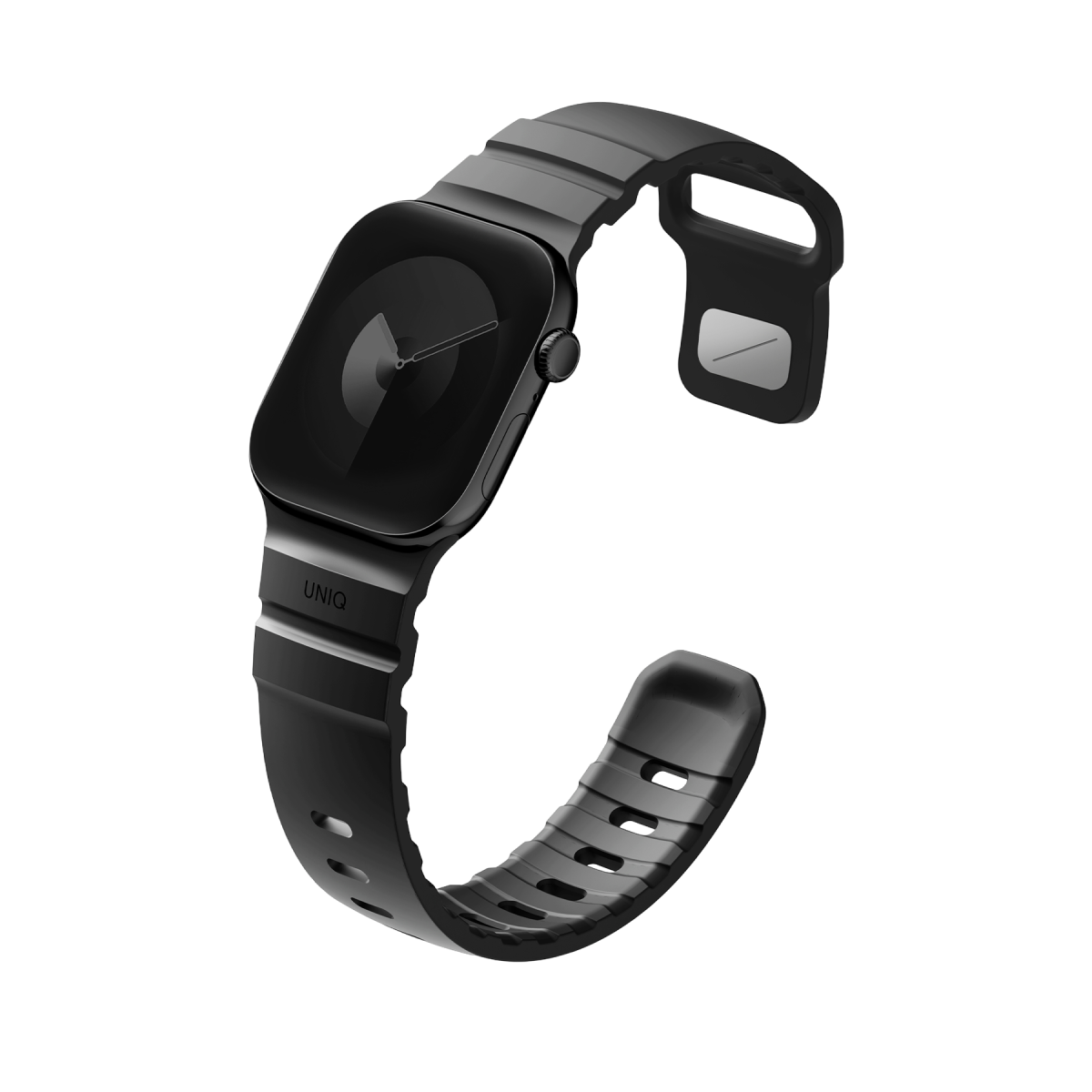 Uniq Apple Watch Ultra 41mm Alton Silikon Kordon - Siyah