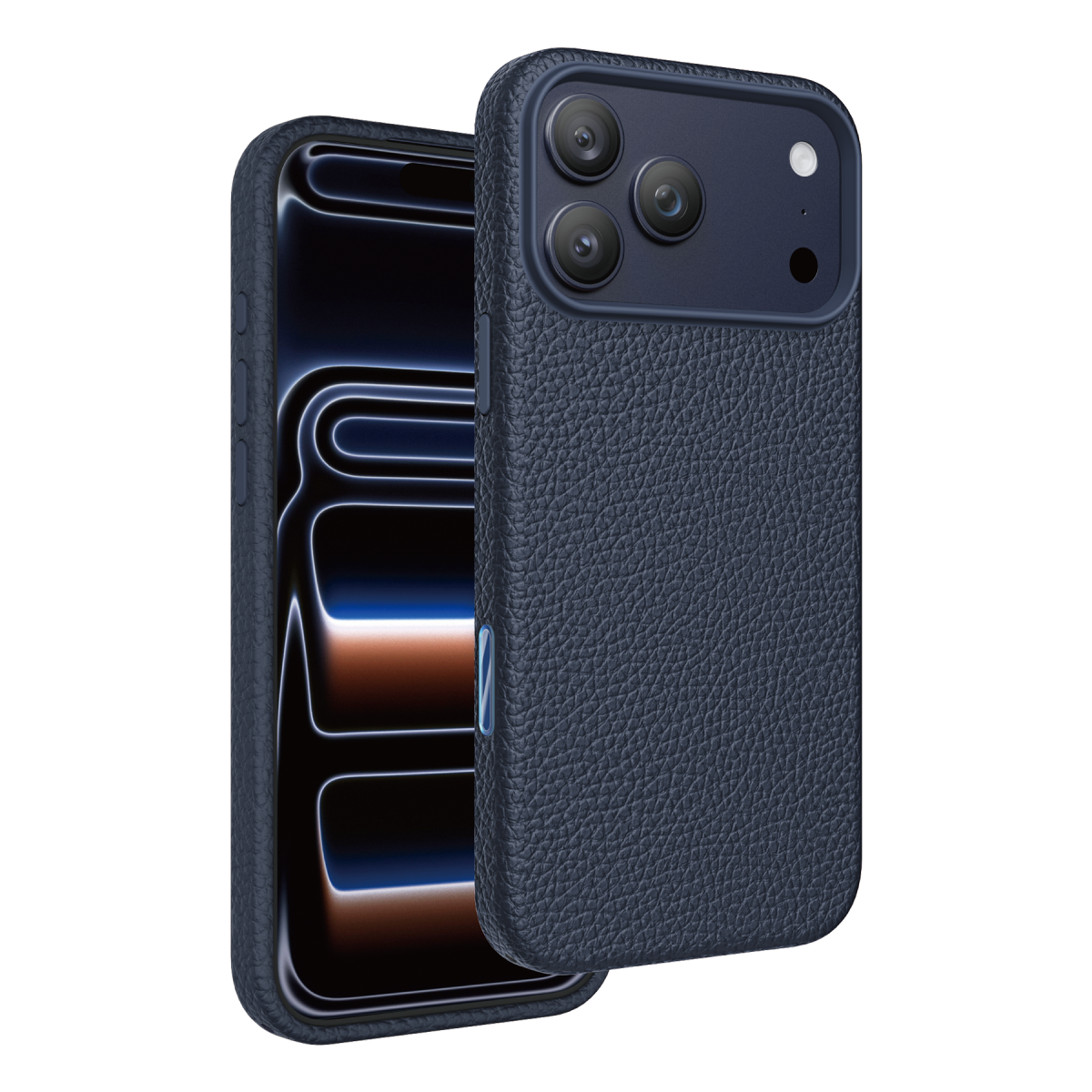 Keephone Apple iPhone 18 Pro Max Lycucci Deri Manyetik Kapak - Lacivert