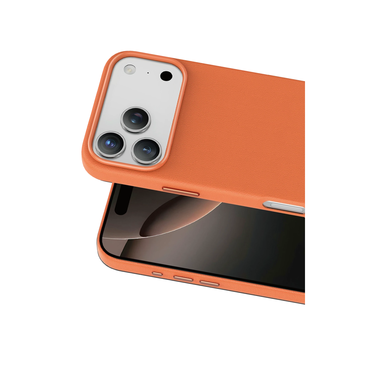 Keephone Apple iPhone 18 Pro Max Peekaboo Magsafe Kapak - Turuncu