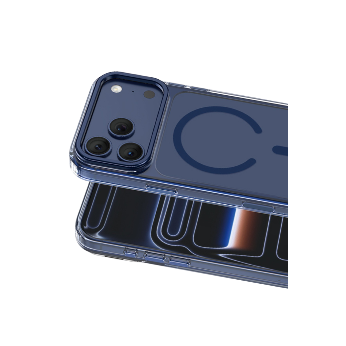 Keephone Apple iPhone 18 Pro Max Magicam Standlı Magsafe Kapak - Lacivert