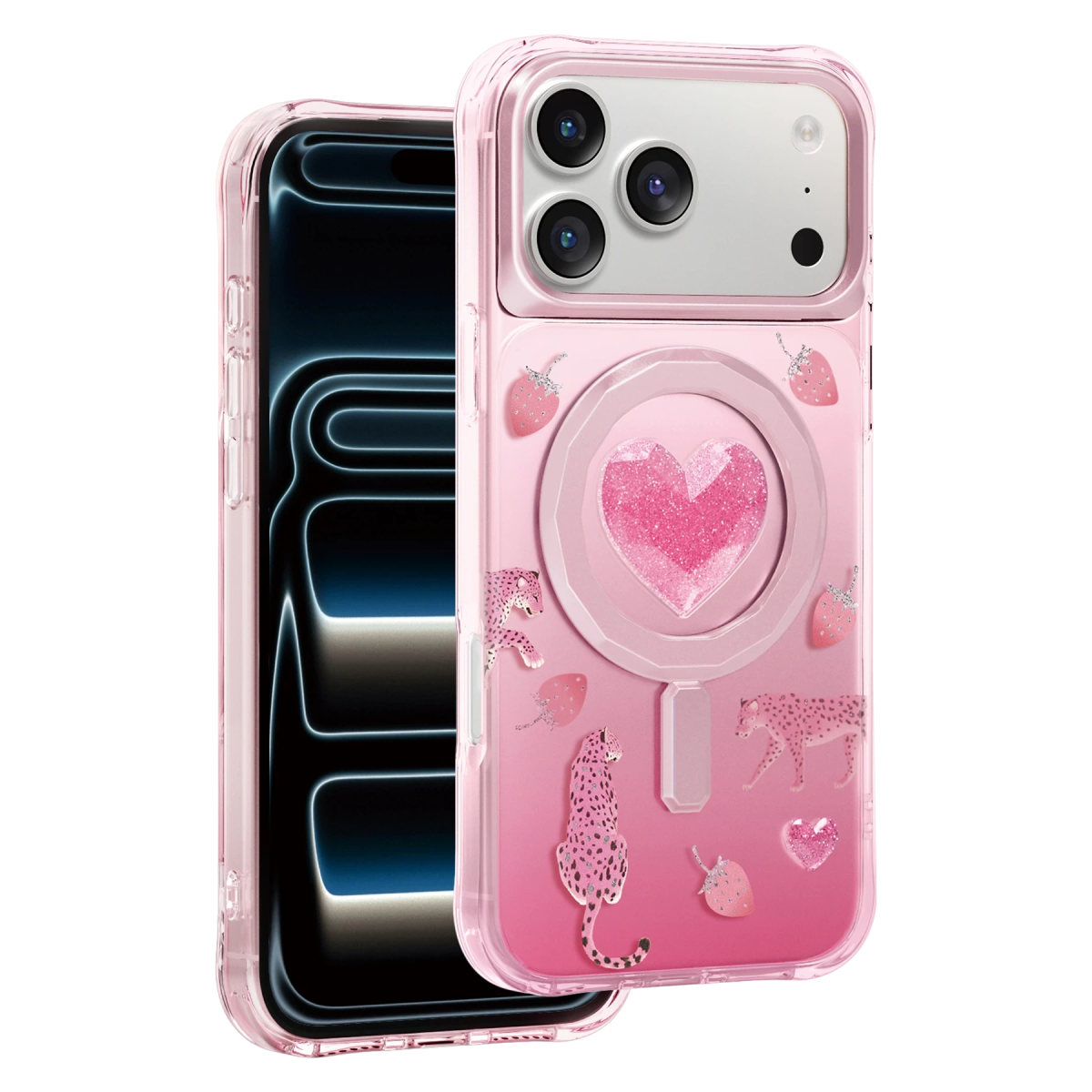 Keephone Apple iPhone 18 Pro Max Peachy Magsafe Kapak - Pembe