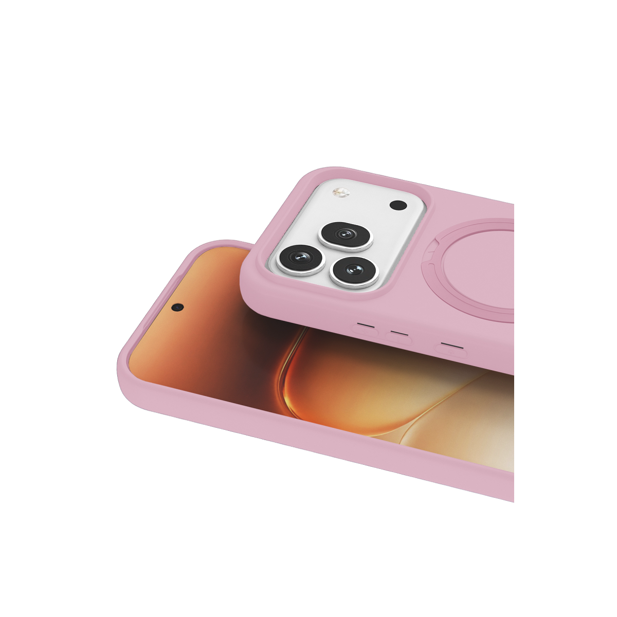 Huawei Honor 600 Regal Magsafe Standlı Kapak - Açık Pembe