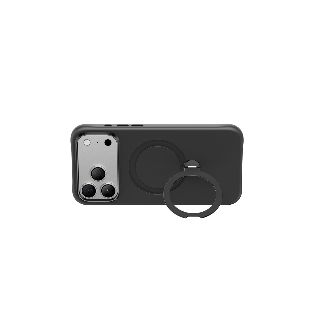 Keephone Apple iPhone 18 Pro Max Rovana Standlı Magsafe Kapak - Siyah