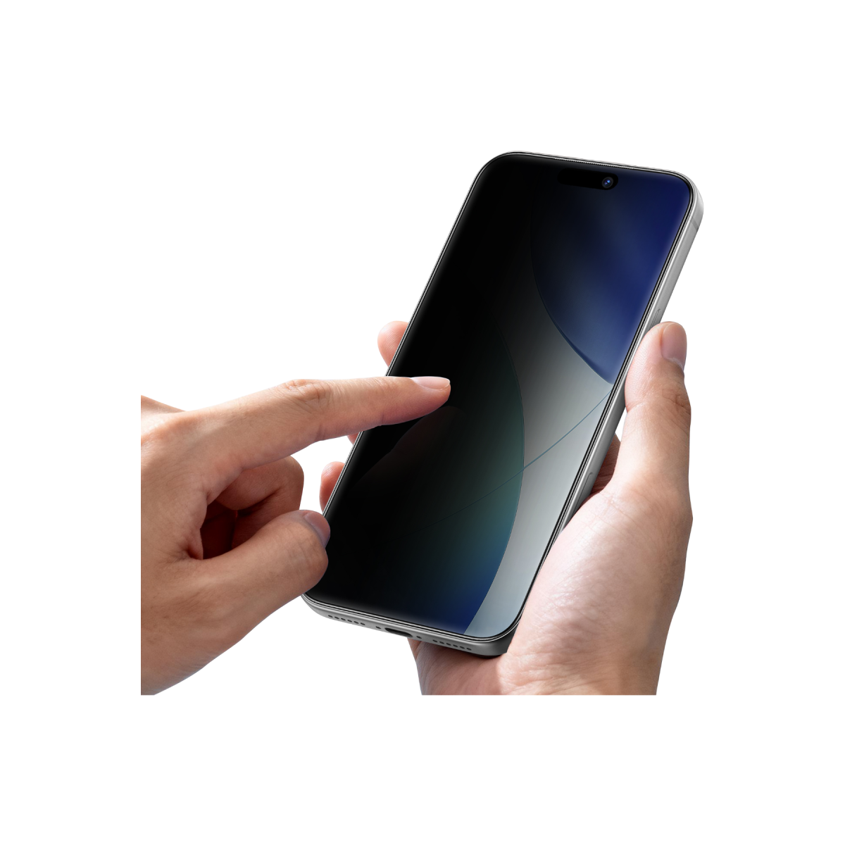 Keephone Apple iPhone 18 Pro Max Titancore Hayalet Cam Ekran Koruyucu - Siyah