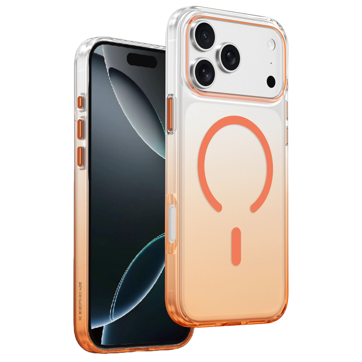 Keephone Apple iPhone 18 Pro Aurora Pro Magsafe Kılıf - Turuncu
