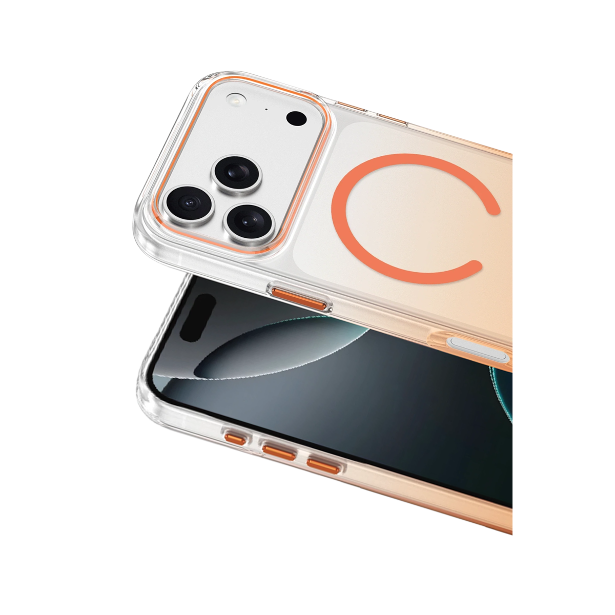 Keephone Apple iPhone 18 Pro Aurora Pro Magsafe Kılıf - Turuncu