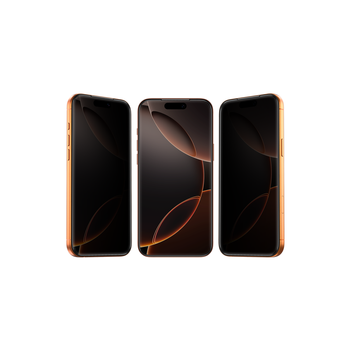 Keephone Apple iPhone 18 Pro 360 4 Way Privacy Cam Ekran Koruyucu - Siyah