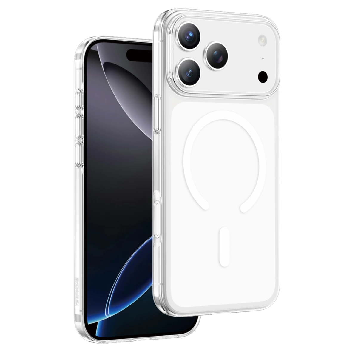 Keephone Apple iPhone 18 Pro X-Crystal Slim Magsafe Kılıf - Şeffaf