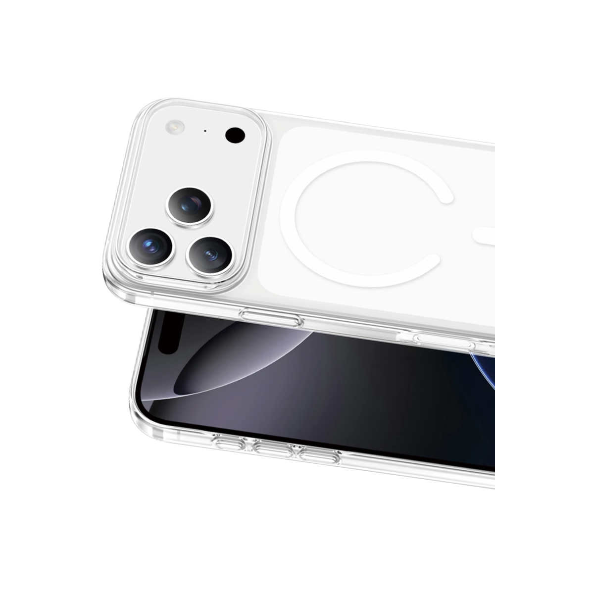 Keephone Apple iPhone 18 Pro X-Crystal Slim Magsafe Kılıf - Şeffaf