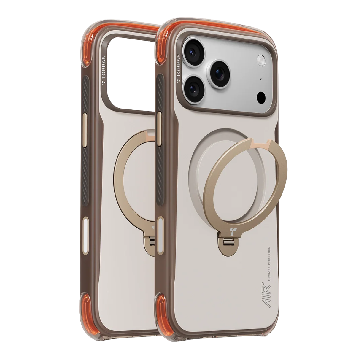 Torras Apple iPhone 18 Pro/17 Pro Ostand Q3 Air Pro Standlı Magsafe Kapak - Gravel Dust