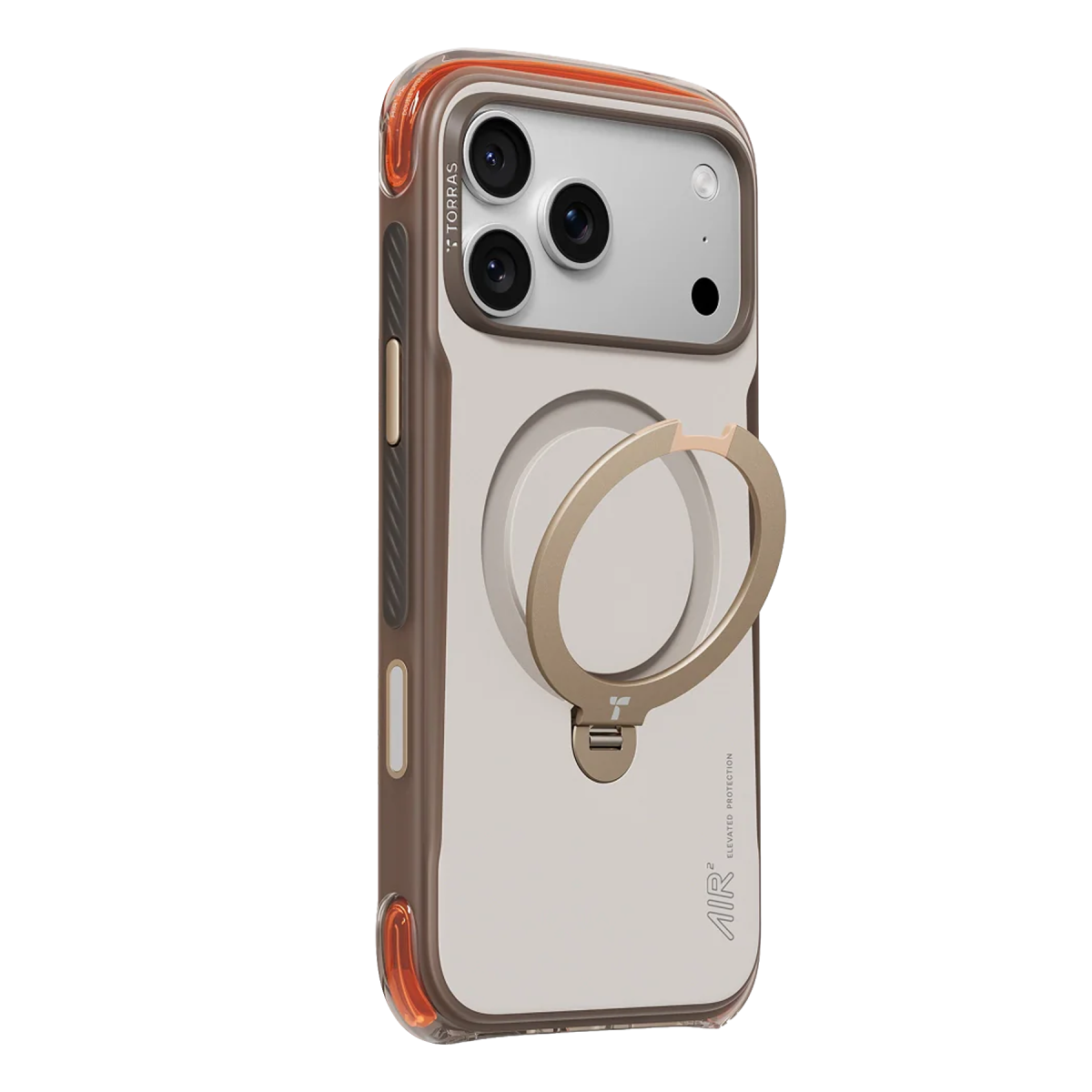 Torras Apple iPhone 18 Pro/17 Pro Ostand Q3 Air Pro Standlı Magsafe Kapak - Gravel Dust