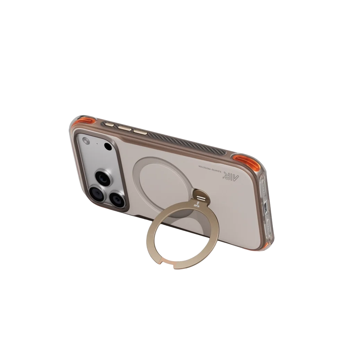 Torras Apple iPhone 18 Pro/17 Pro Ostand Q3 Air Pro Standlı Magsafe Kapak - Gravel Dust