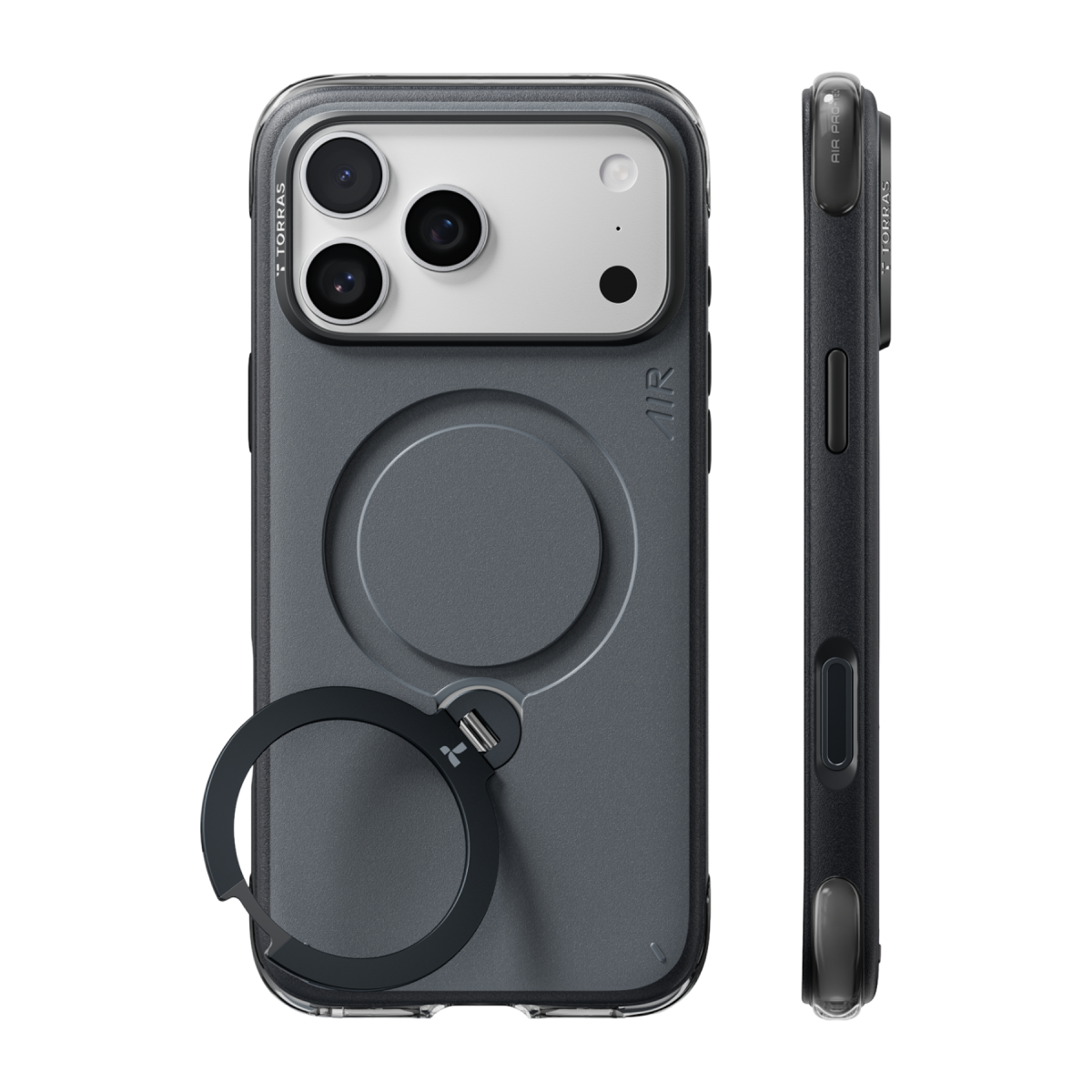 Torras Apple iPhone 18 Pro Max Q3 Air Essential Standlı Magsafe Kapak - Siyah