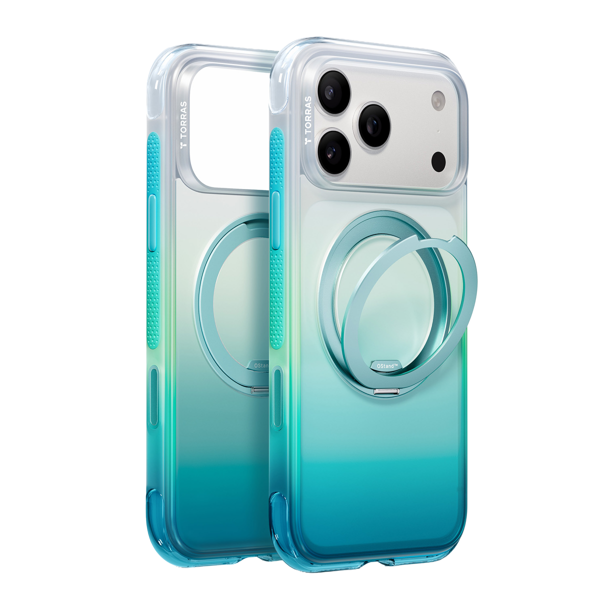 Torras Apple iPhone 18 Pro Max/17 Pro Max O3 Air Gradient Standlı Magsafe Kapak - Alaska Aurora