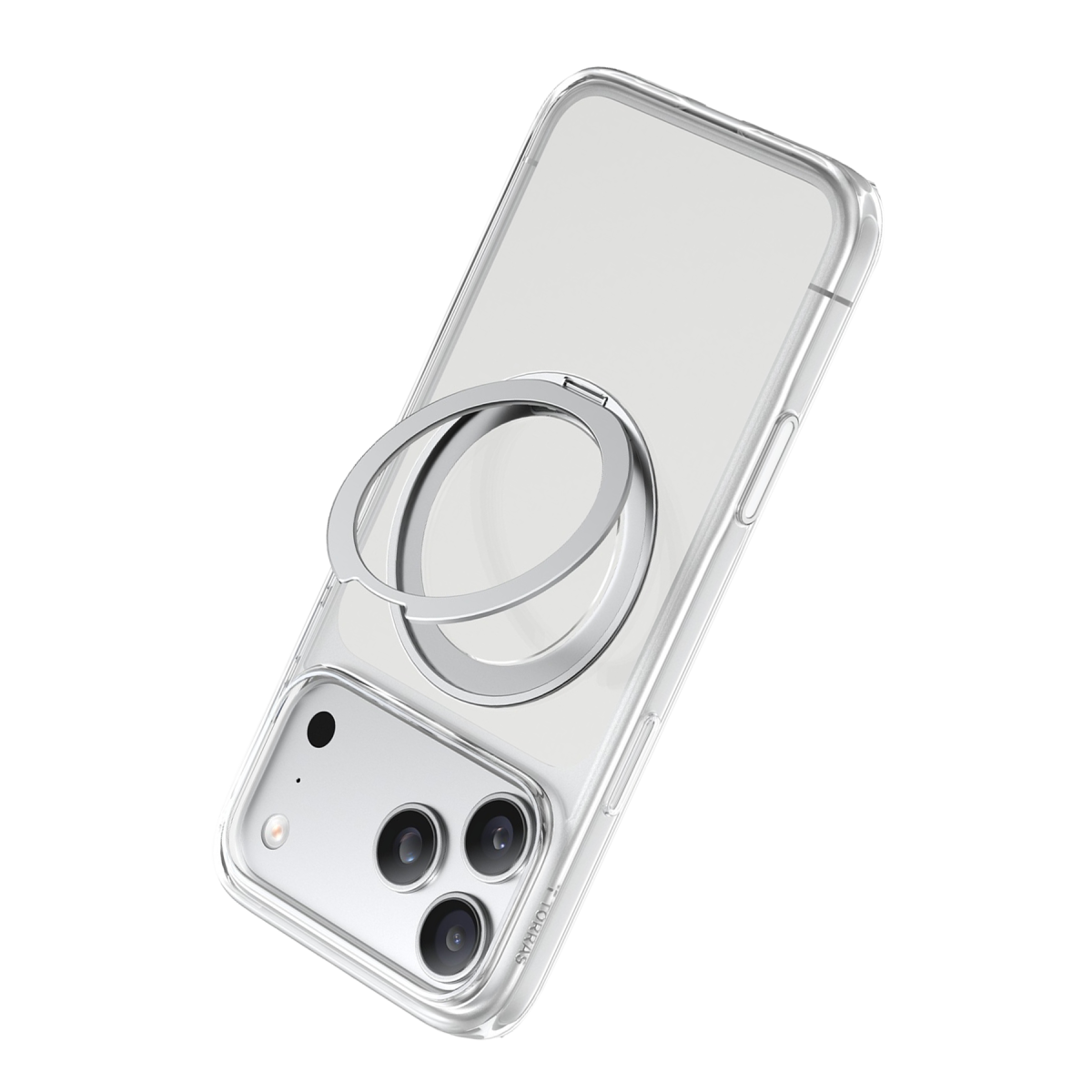 Torras Apple iPhone 18 Pro Ostand O1 Guardian Standlı Magsafe Kapak - Beyaz