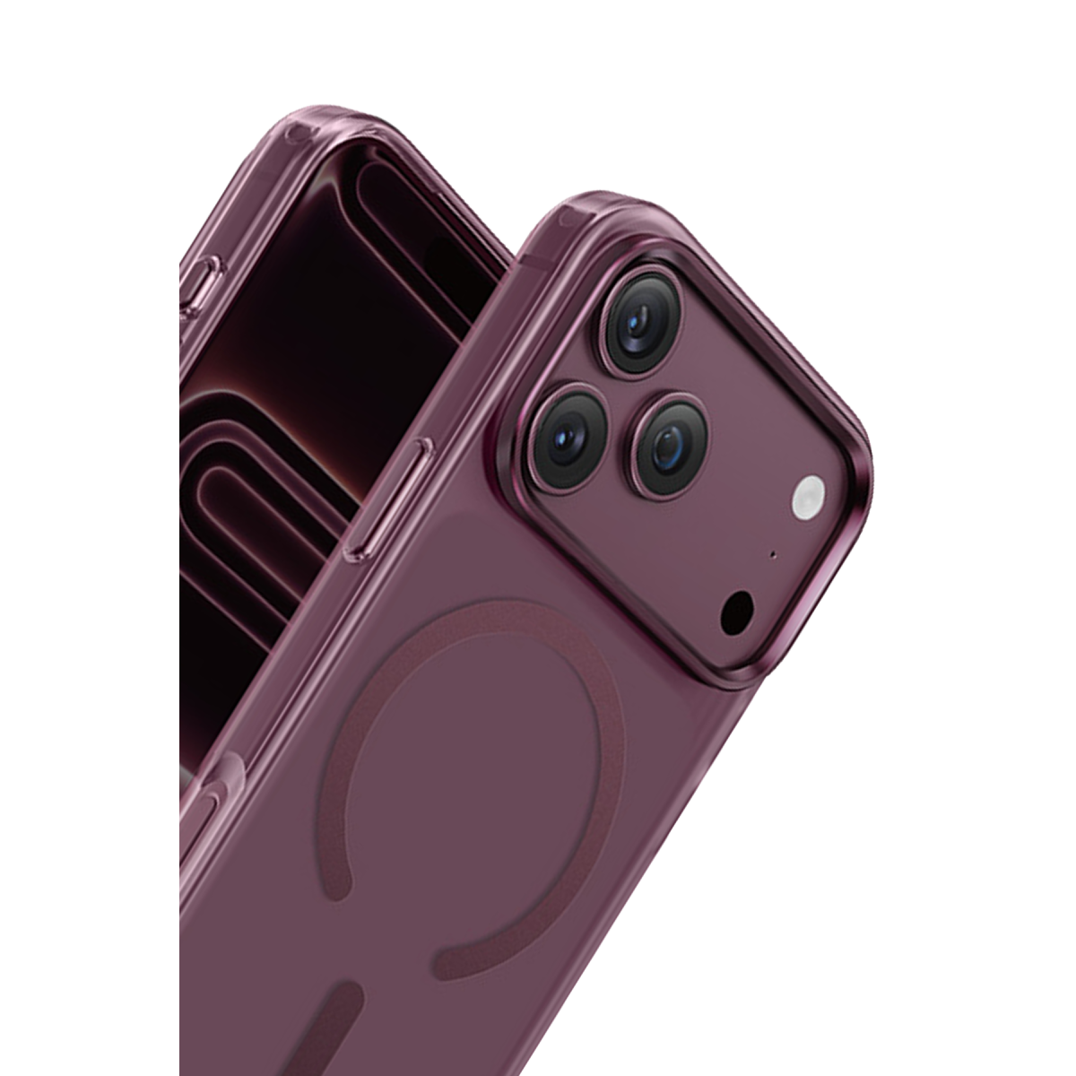 Keephone Apple iPhone 18 Pro Mococo Magsafe Kapak - Bordo