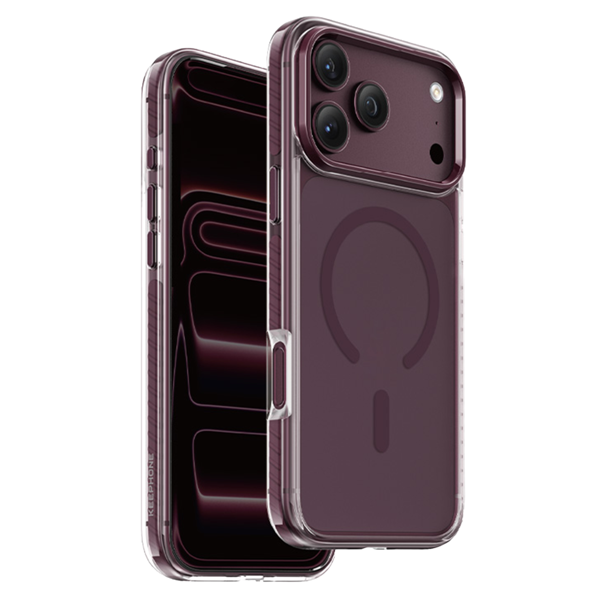 Keephone Apple iPhone 18 Pro Max Shockstar Magsafe Kapak - Bordo