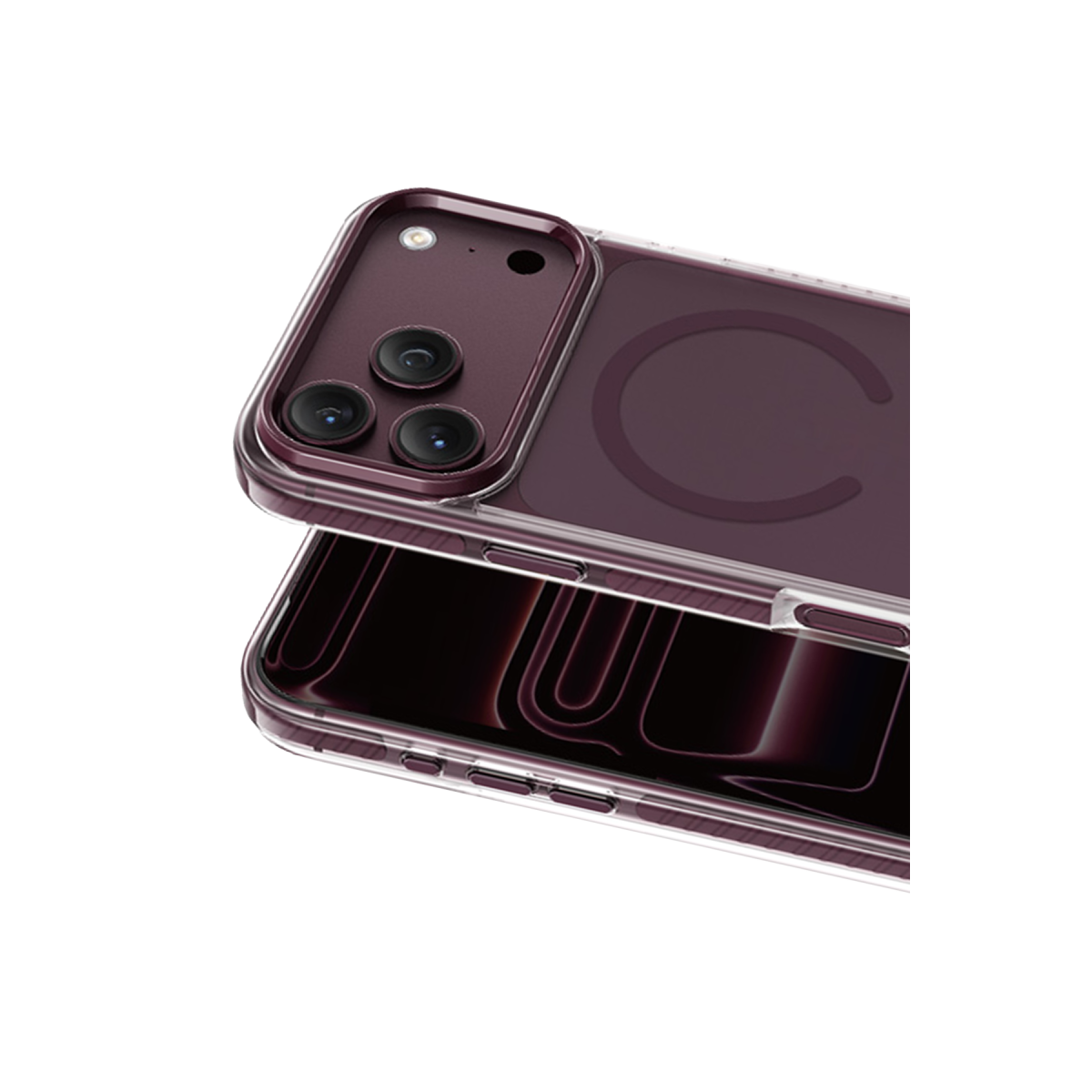 Keephone Apple iPhone 18 Pro Max Shockstar Magsafe Kapak - Bordo