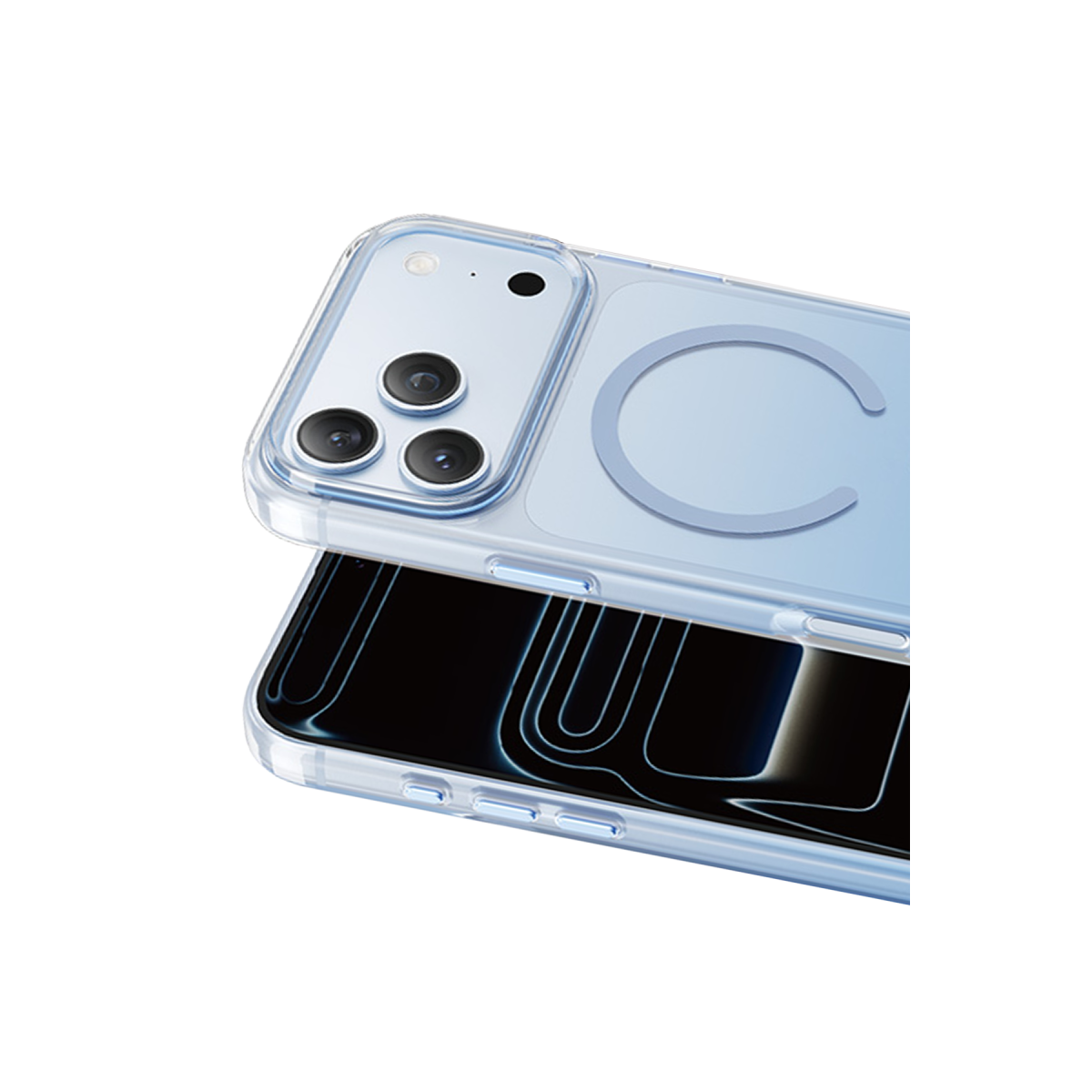 Keephone Apple iPhone 18 Pro Max Aurora Pro Magsafe Kılıf - Açık Mavi