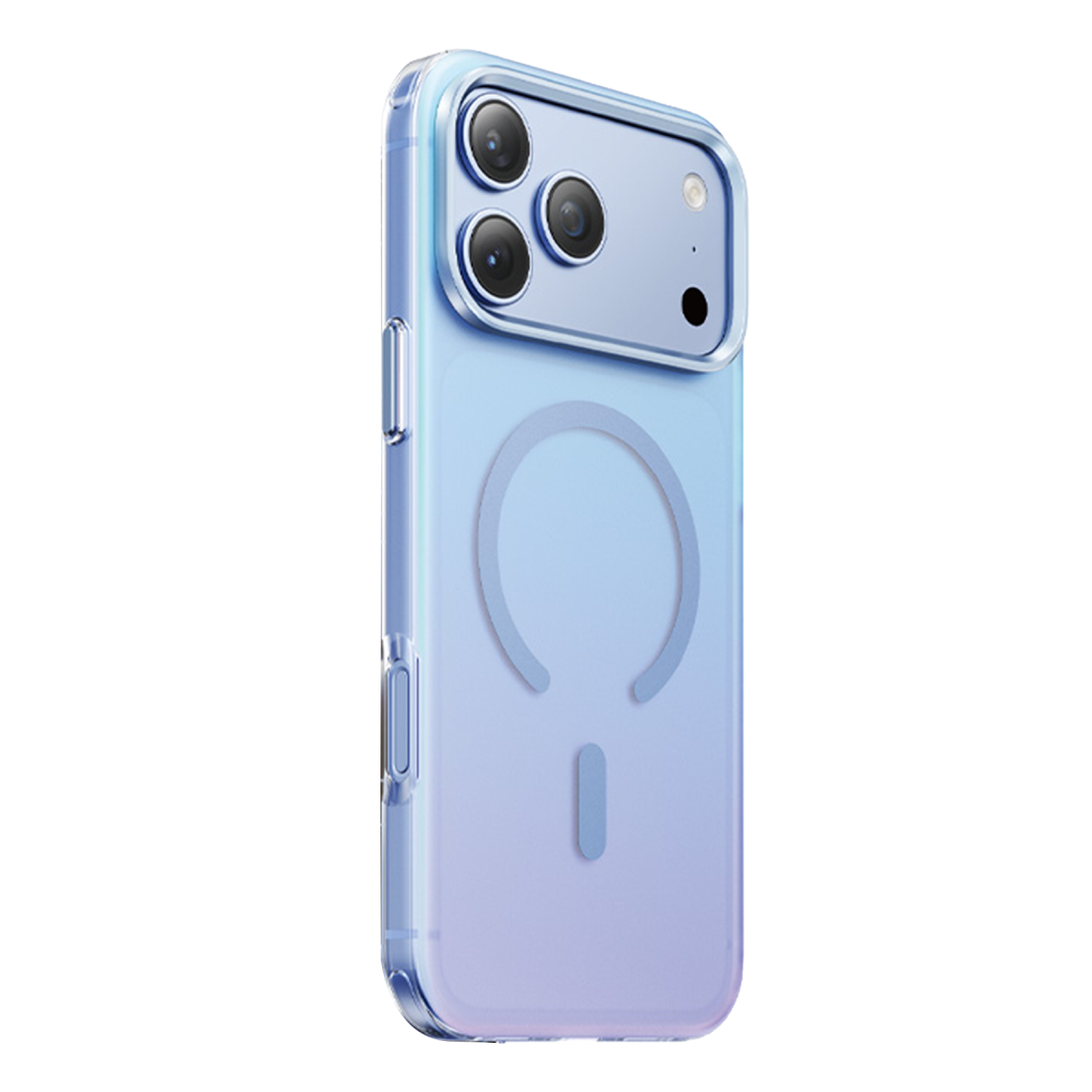 Keephone Apple iPhone 18 Pro Max Rainbow Magsafe Kapak - Açık Mavi