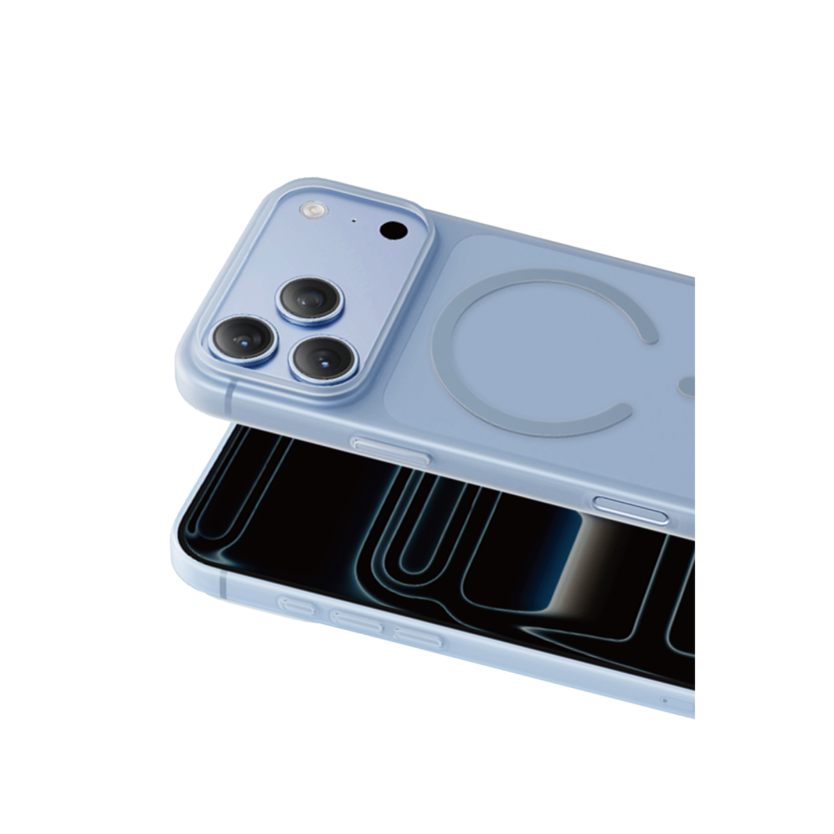 Keephone Apple iPhone 18 Pro AirSkin Pro Magsafe Kılıf - Açık Mavi