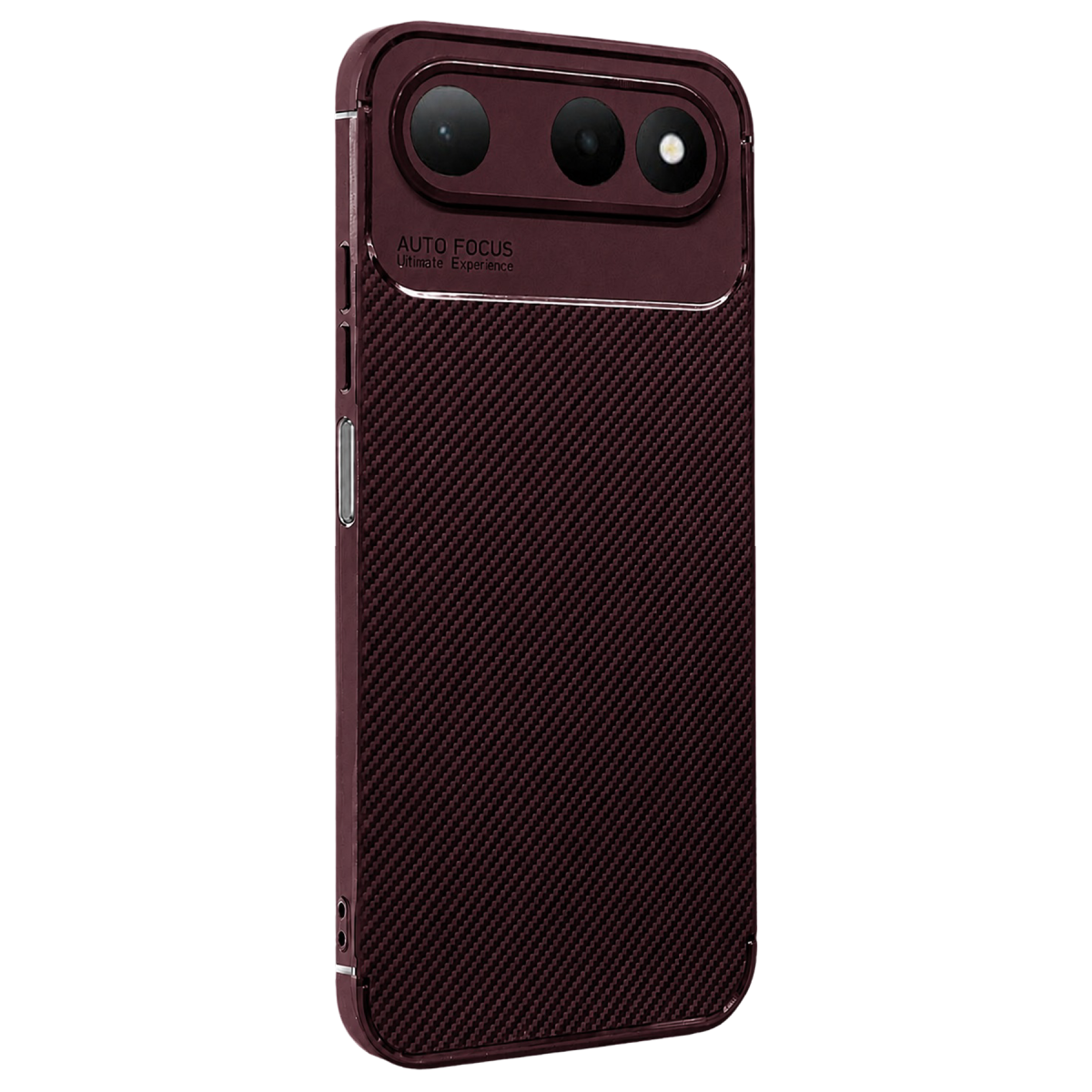 Newface Tecno Spark 50 5G Auto Focus Karbon Kapak - Bordo