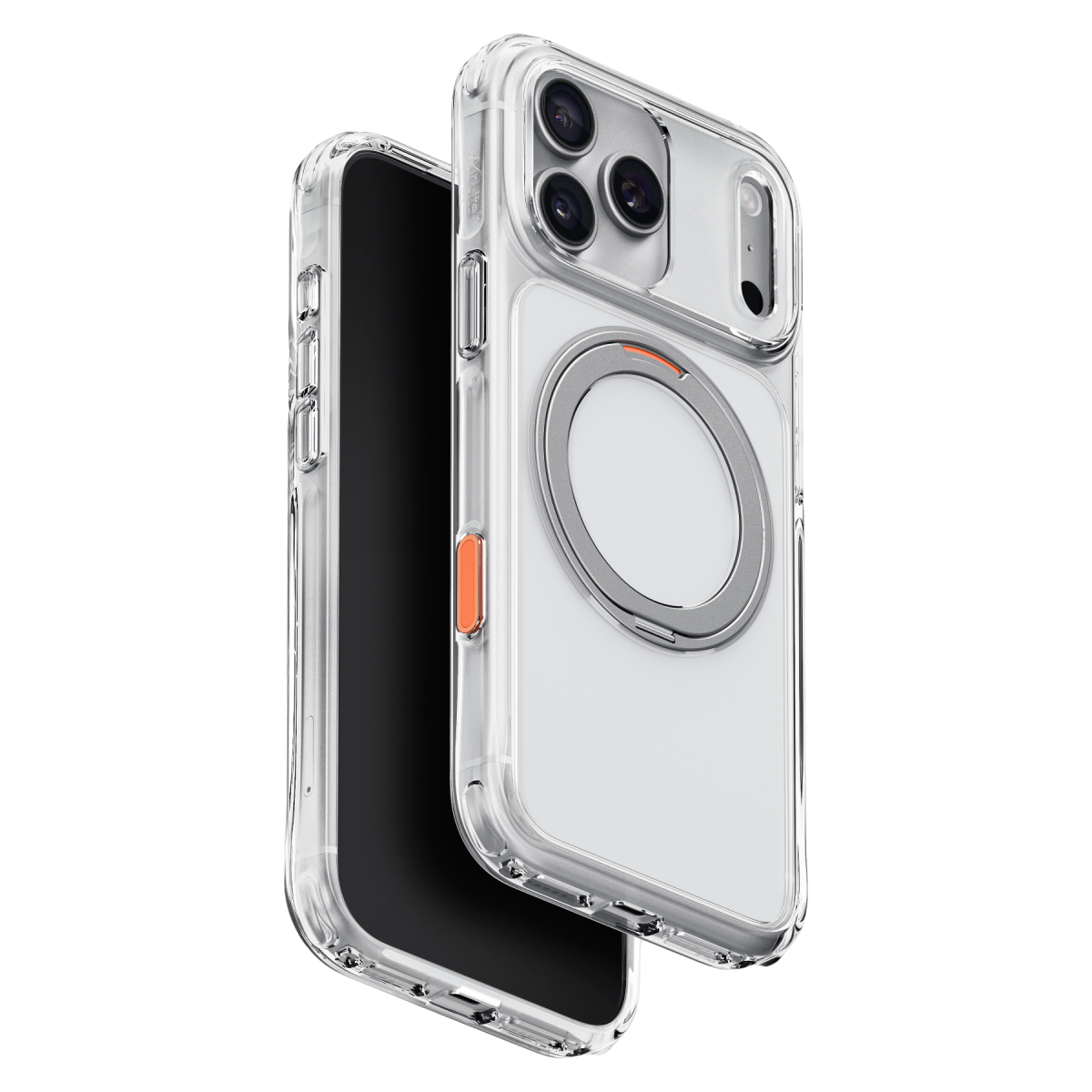 Uniq Apple iPhone 18 Pro Swivix Rotating Kickstand Kapak - Şeffaf