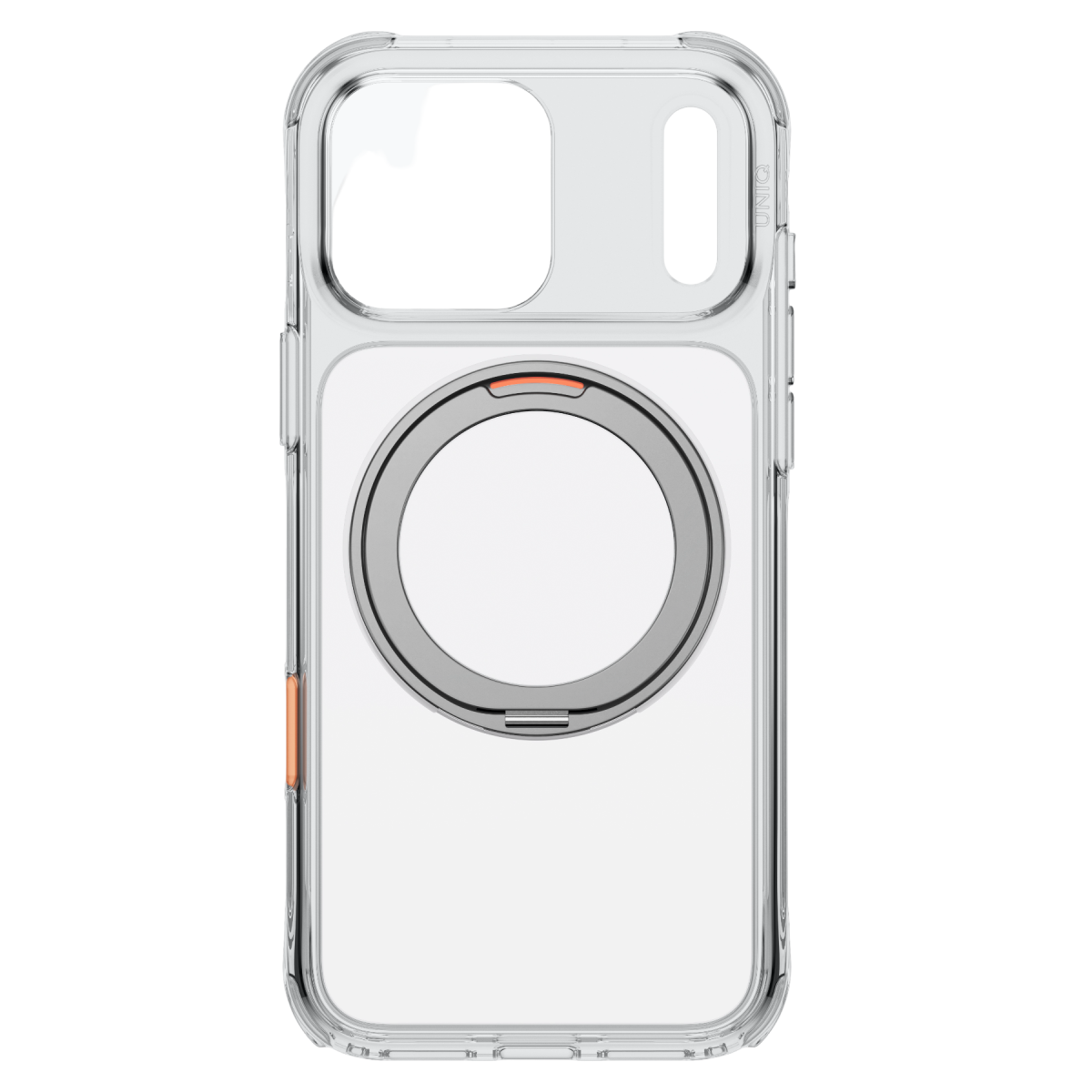 Uniq Apple iPhone 18 Pro Swivix Rotating Kickstand Kapak - Şeffaf