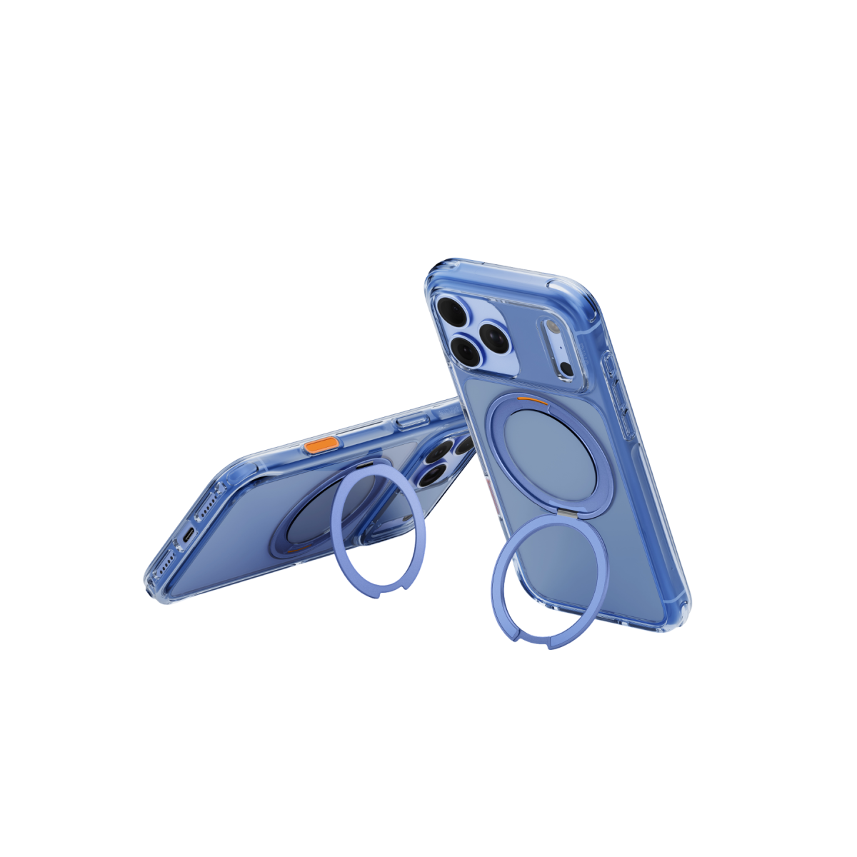 Uniq Apple iPhone 18 Pro Max Swivix Rotating Kickstand Kapak - Açık Mavi
