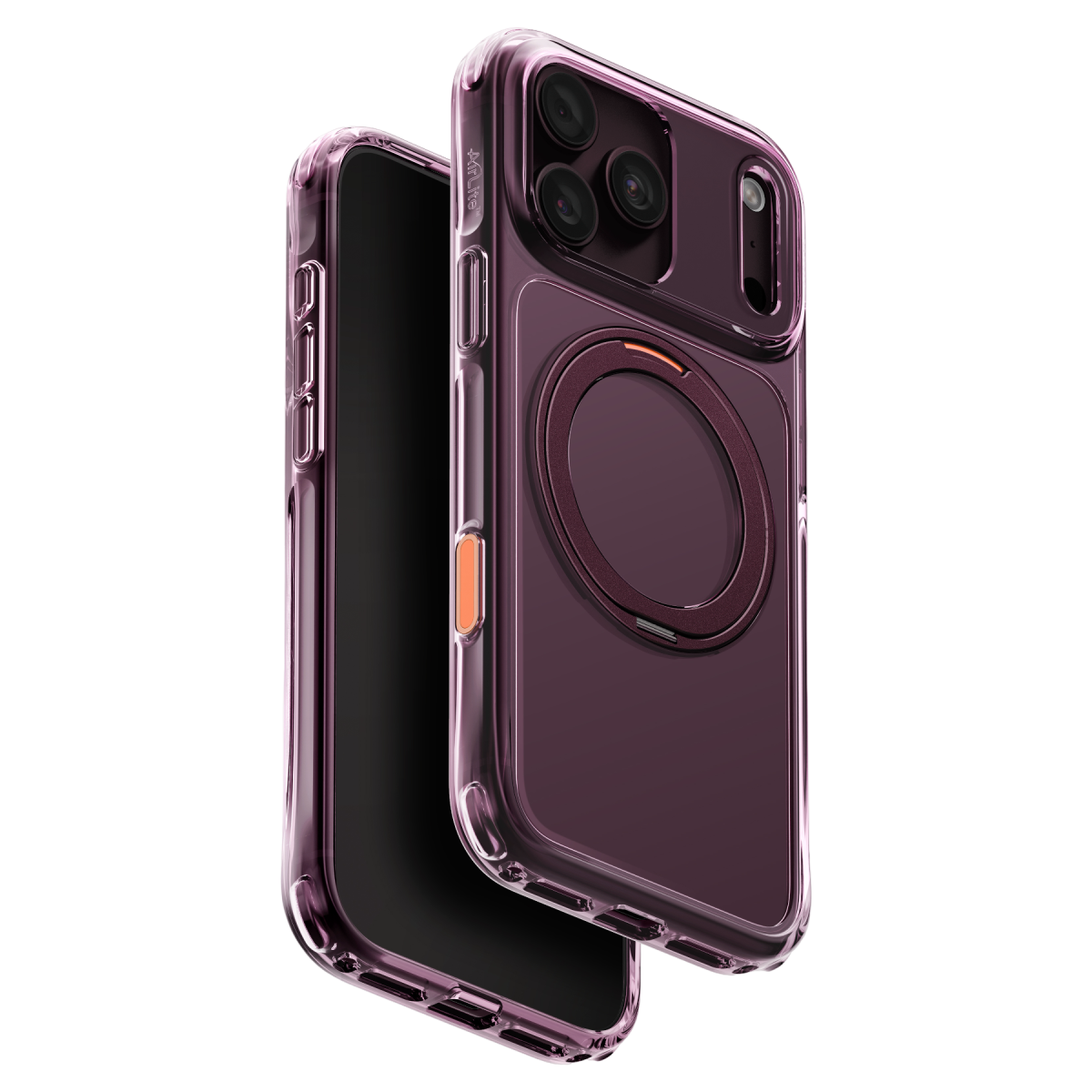 Uniq Apple iPhone 18 Pro Max Swivix Rotating Kickstand Kapak - Bordo
