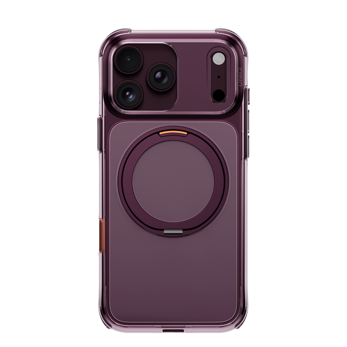 Uniq Apple iPhone 18 Pro Max Swivix Rotating Kickstand Kapak - Bordo