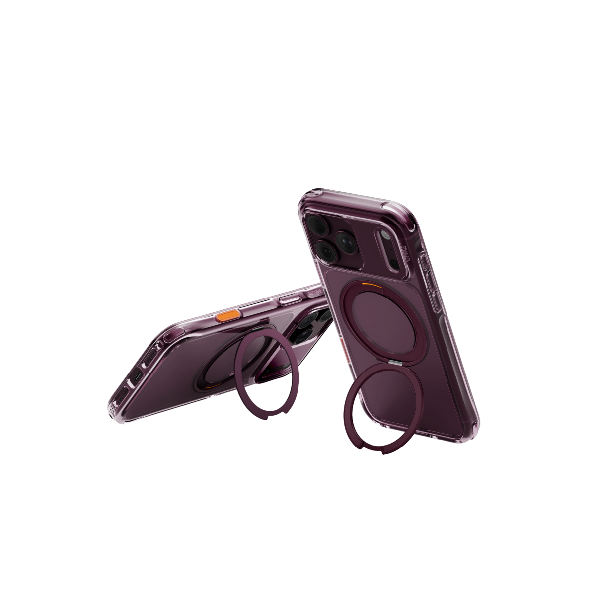 Uniq Apple iPhone 18 Pro Max Swivix Rotating Kickstand Kapak - Bordo