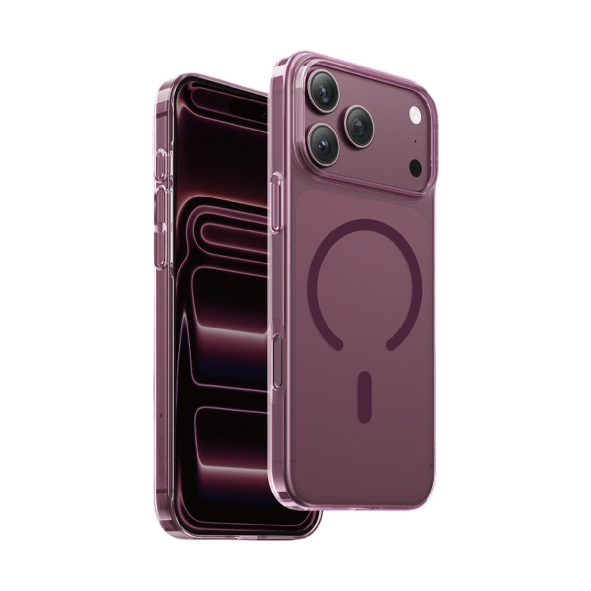 Keephone Apple iPhone 18 Pro Max X-Crystal Slim Magsafe Kılıf - Bordo