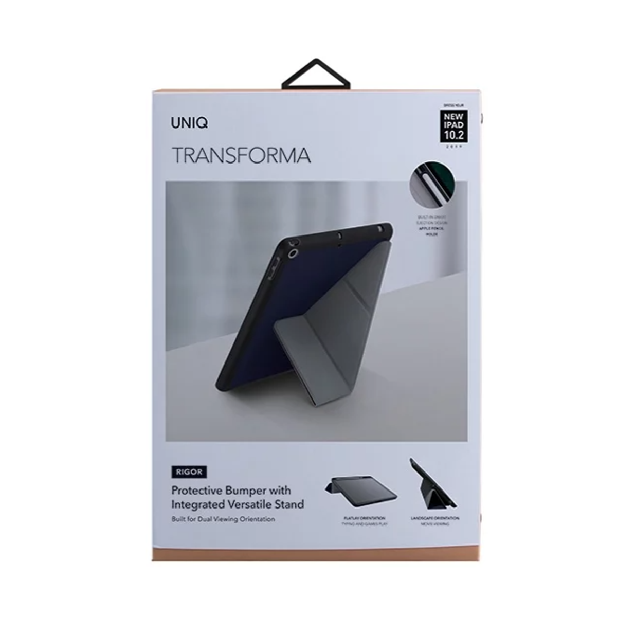 Uniq Apple iPad 10.2 (9.nesil) Transforma Rigor Tablet Kapak - Mavi