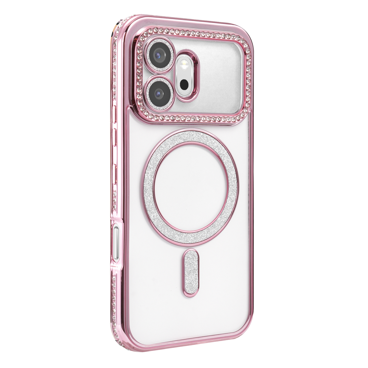 Huawei Honor 600 Joke Simli Magneticsafe Kılıf - Pembe