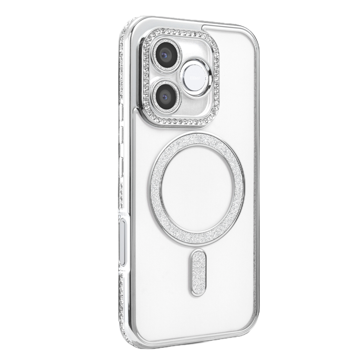 Huawei Honor 600 Lite Joke Simli Magneticsafe Kılıf - Gümüş