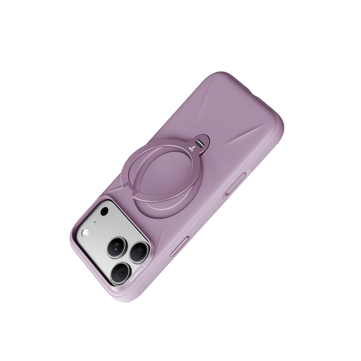 Torras Apple iPhone 18 Pro Ostand Q3 Silicone Standlı Magsafe Kapak - Bordo